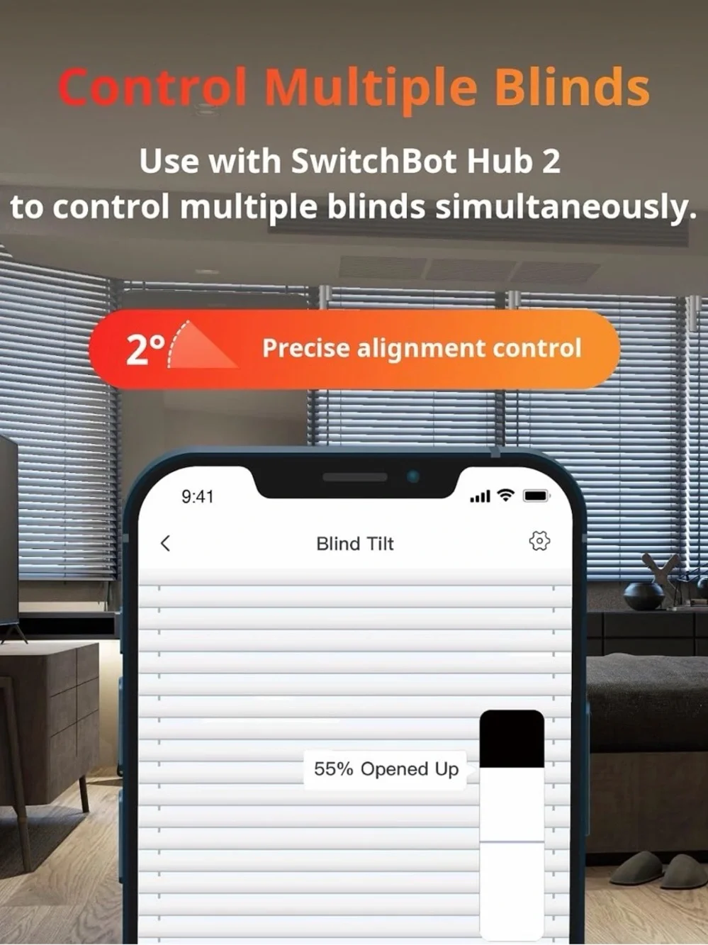 2 packs Smart Home Solar-Powered WiFi Curtain Motor - White